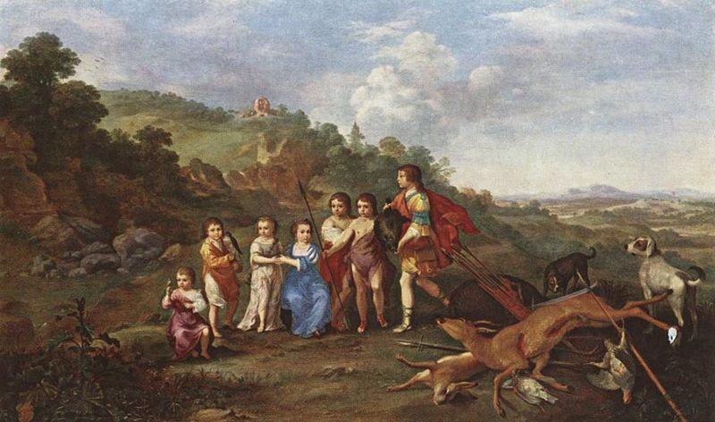 Cornelis van Poelenburch Children of Frederick V Prince Elector of Pfalz and King of Bohemia